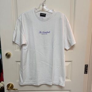 The Hundreds White Tee with Purple Logo